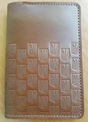 Обкладинка для паспорта, натуральна шкіра