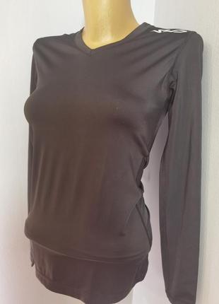 Брендовая трикотажная эластичная спортивная кофта размера m