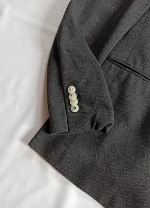 Базовый серый пиджак с мужского плеча/удлиненный2 фото