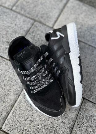 Adidas nite jogger black6 фото