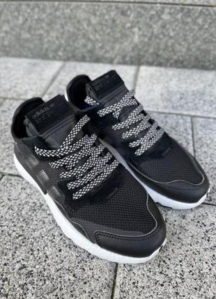 Adidas nite jogger black3 фото