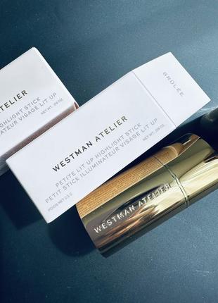 Westman atelier lit up cream highlighter stick хайлайтер бронзер в стеке3 фото