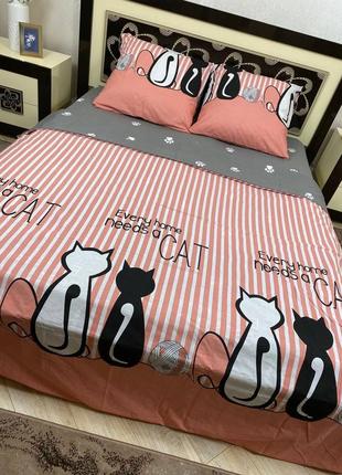 Постельное белье, домашний текстиль, детское постельное белье,котики