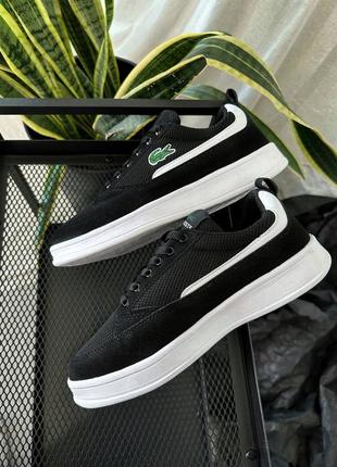 Кроссовки lacoste joggeur black/white2 фото