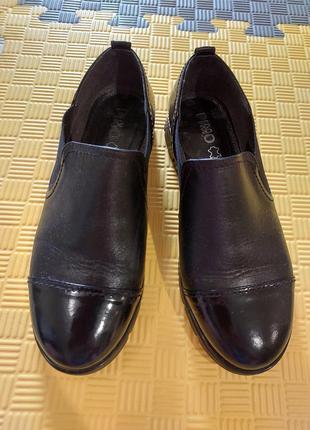 Кожаные слипоны