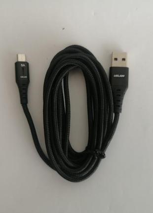 Micro-usb быстрая зарядка  ⁇  кабель зарядки 5a uslion кабель 2м.5 фото