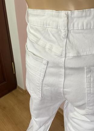 Білі джинси чоловічі   /l/ brend flash jeans2 фото