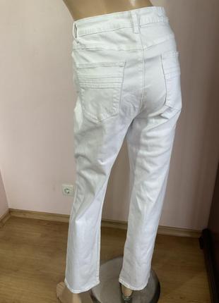 Білі джинси чоловічі   /l/ brend flash jeans4 фото