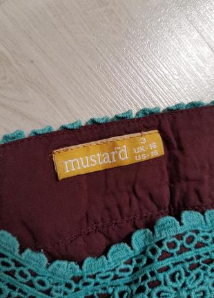 Хорошая легкая блуза туника красивое сочетание цветов mustard6 фото