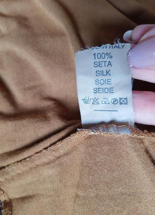 Легка італійська блуза туніка шовк з гіпюром6 фото