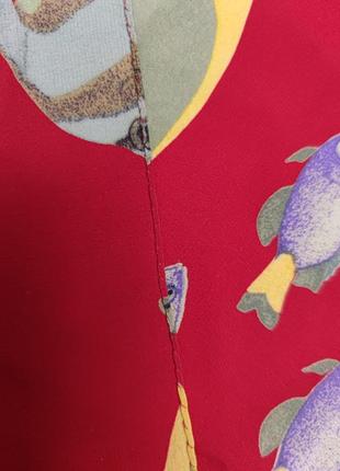 Шовковий палантин шарф хустка рибки в стилі fabric frontline zurich /8017/6 фото
