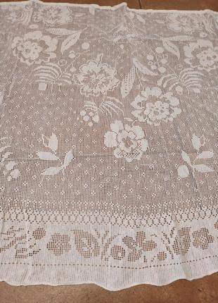 Натуральная тюль старинная 82*143