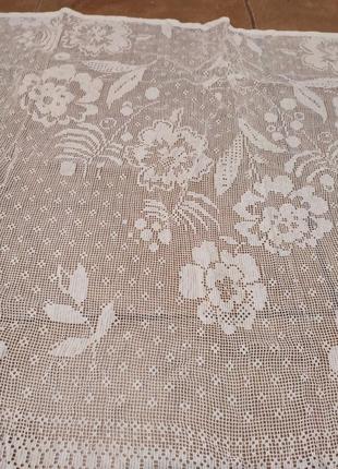 Натуральная тюль старинная 82*143