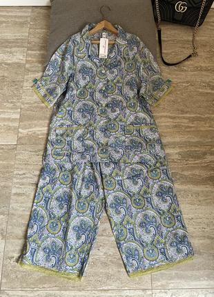 Пижама натуральная ткань рисунок орнамент с узорами