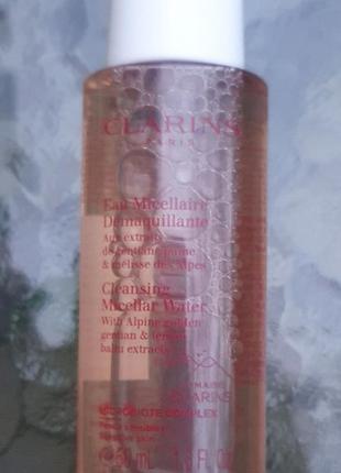 Мицеллярная вода clarins cleansing micellar water, 50мл.
