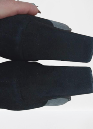 Замшевые сапоги с рисунком натуральной замшы на каблуке оригинальные эксклюзивные кожаные зимние10 фото
