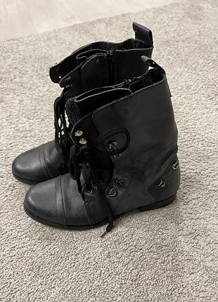 Сапоги жіночі, з натуральної шкіри