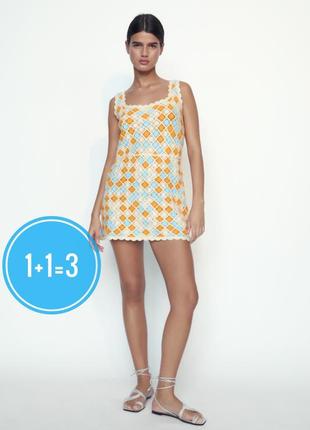 Платье туника вязанная zara