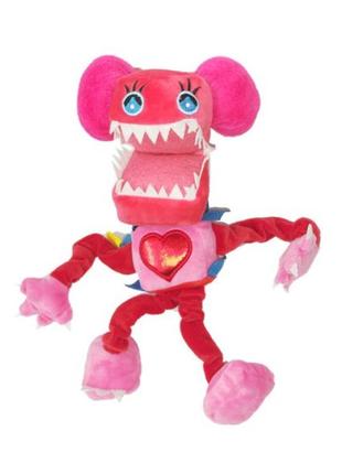 Мягкая игрушка подружка бокси бу монстр с коробки 30 см poppy playtime розовый