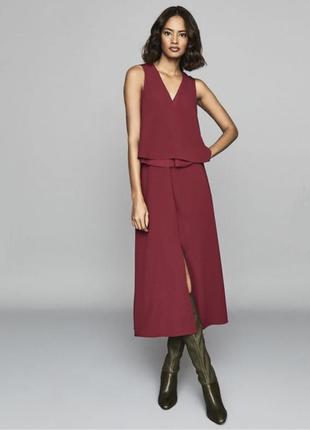 Фірмова міді  сукня reiss viola layered midi dress