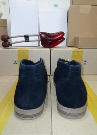 Чоловічі демісезонні черевики на шнурівці (сток, замша, франція) #10384 фото