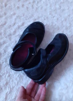 ❗❗❗ черные кожаные туфельки clarks р. 11 (28/29)4 фото