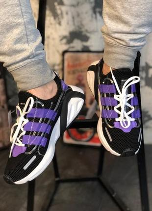 Чоловічі кросівки adidas yeezy 600 black purple..3 фото