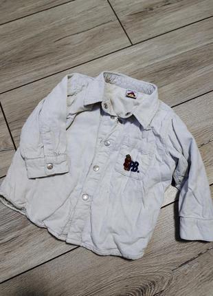 Вельветова рубашка сорочка