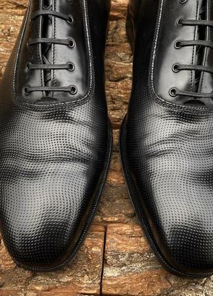 Оксфорди salvatore ferragamo 42.5 розмір туфлі натуральна шкіра італія4 фото