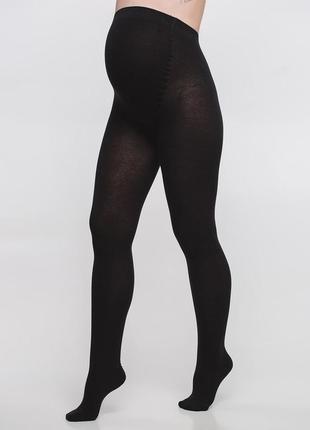 Колготки для беременных с хлопком (250 den) basic collection тм "мамин дом"