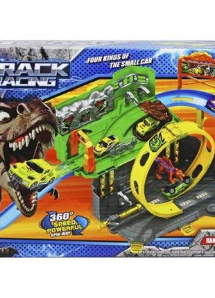 Трек в чемодане, с машинками