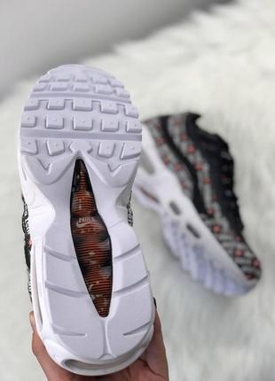 Мужские кроссовки nike air max 95 just do it black white.3 фото