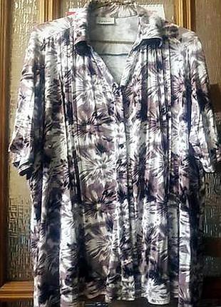 Рубашка -блуза на пышную даму .