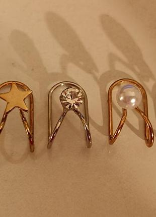 Сережки клiпси, сережки-кафф