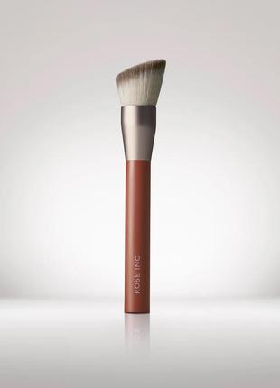 Пензель для тональної основи number 3 foundation brush rose inc