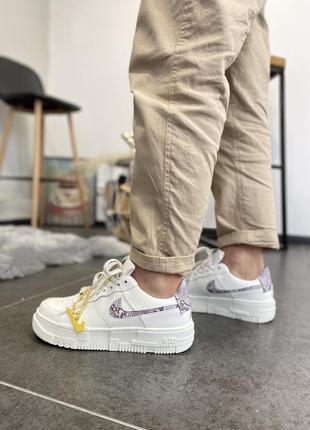 Женские кроссовки nike air force 1 pixel se "sail snake" / smb7 фото