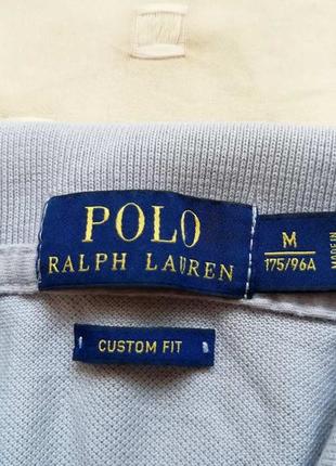 Футболка поло ральф лорен polo ralph lauren сірого кольору оригін!5 фото