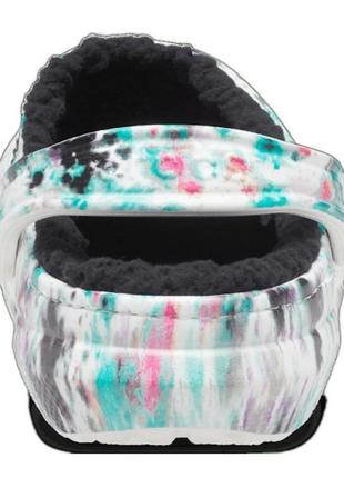 Crocs classic крокси утепленние немножко спортивние резиновие яркиеtie-dye очень удобние5 фото