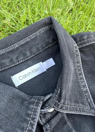 Calvin klein джинсовая рубашка ( ck denim workshirt oversized ) c америки s,m,l8 фото