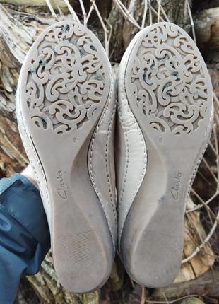 26,8 см - кожаные босоножки clarks туфли летние4 фото