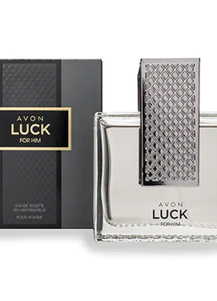 Туалетна вода avon luck for him avon / ейвон