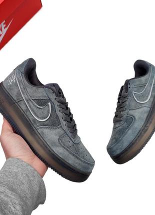 Жіночі кросівки nike air force 1 '07 grey сірі 🔥