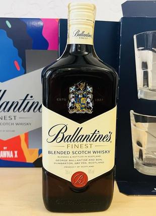 Виски ballantine's finest 0.7 л 40% + 2 бокала в подарочной коробке по выгодной цене2 фото