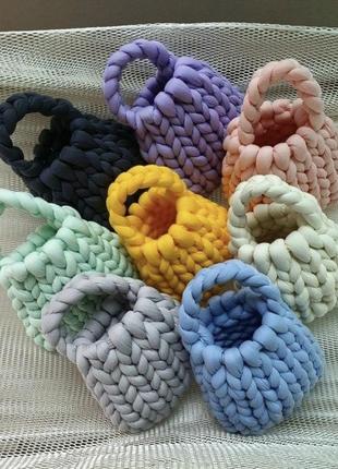 Сумка из объемной пряжи