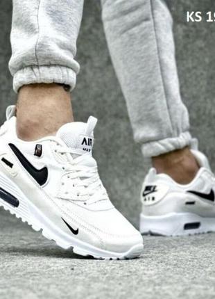 Стильные мужские кроссовки 

nike air max 90 cordura (белые),1 фото