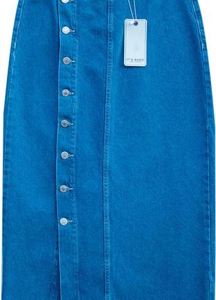 Модная джинсовая юбка макси на пуговицах itʼs basic