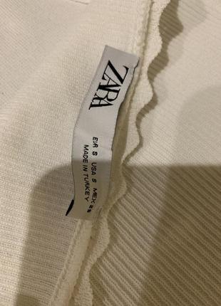 Zara топ кофта белоснежная s на бретелях4 фото