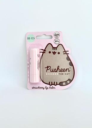 Бальзам для губ «клубника» bi-es pusheen the cat strawberry lip balm