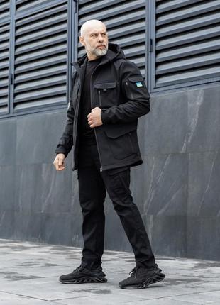 Куртка тактична хакі чорна3 фото
