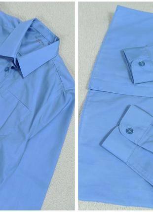 Новые серо-голубые рубашки, сток.4 фото